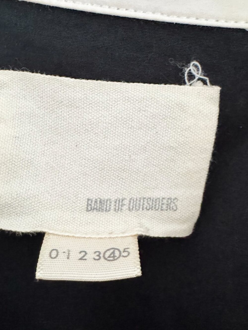 Band of Outsiders Shirtdress in Black/Stripe Combo, size "4" (fits Medium) - Picture 6 of 9